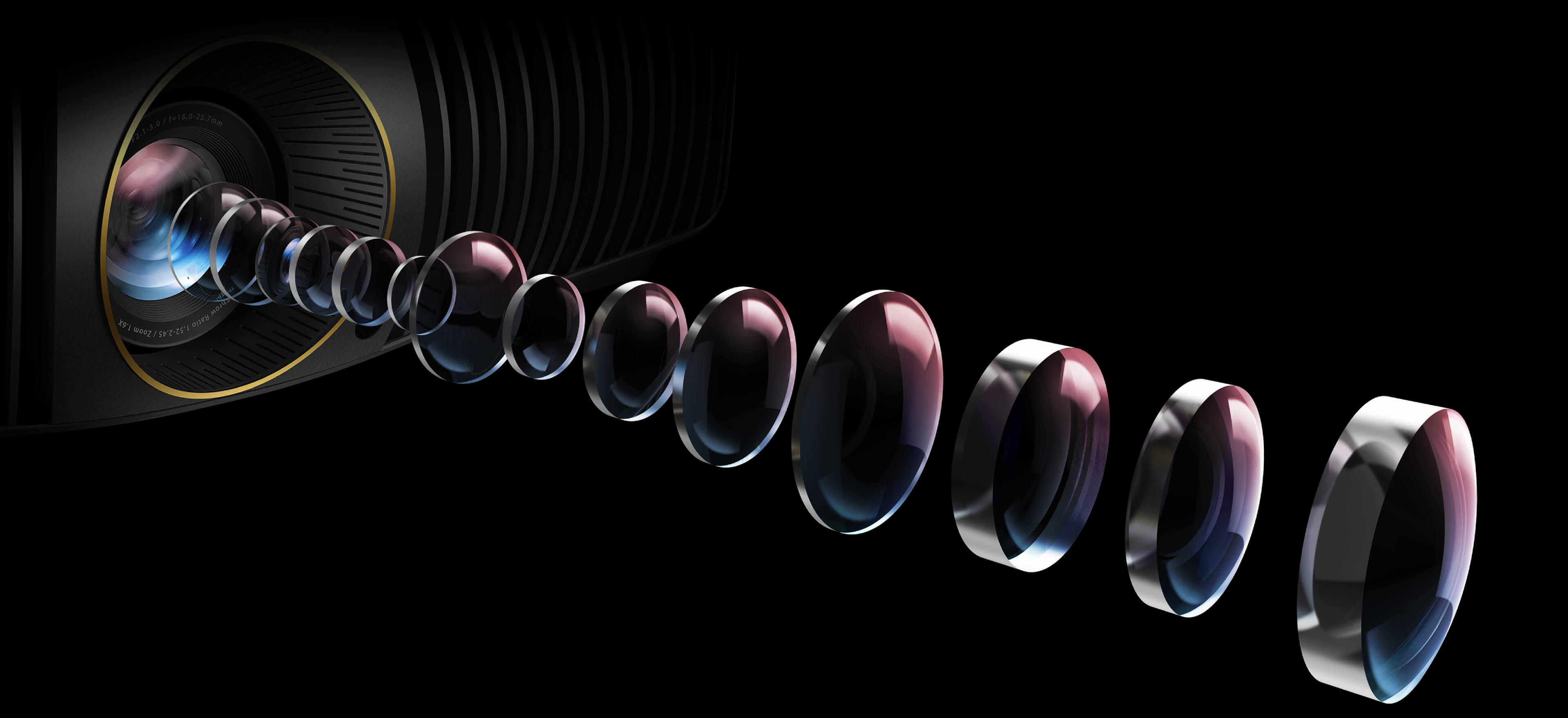 W5800 has superior transparency with all-glass lens, fully displaying 4K image clarity