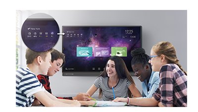BenQ RP8602 smart education interactive board is built-in Air Quality Sensors to monitor your classroom's environmental parameters