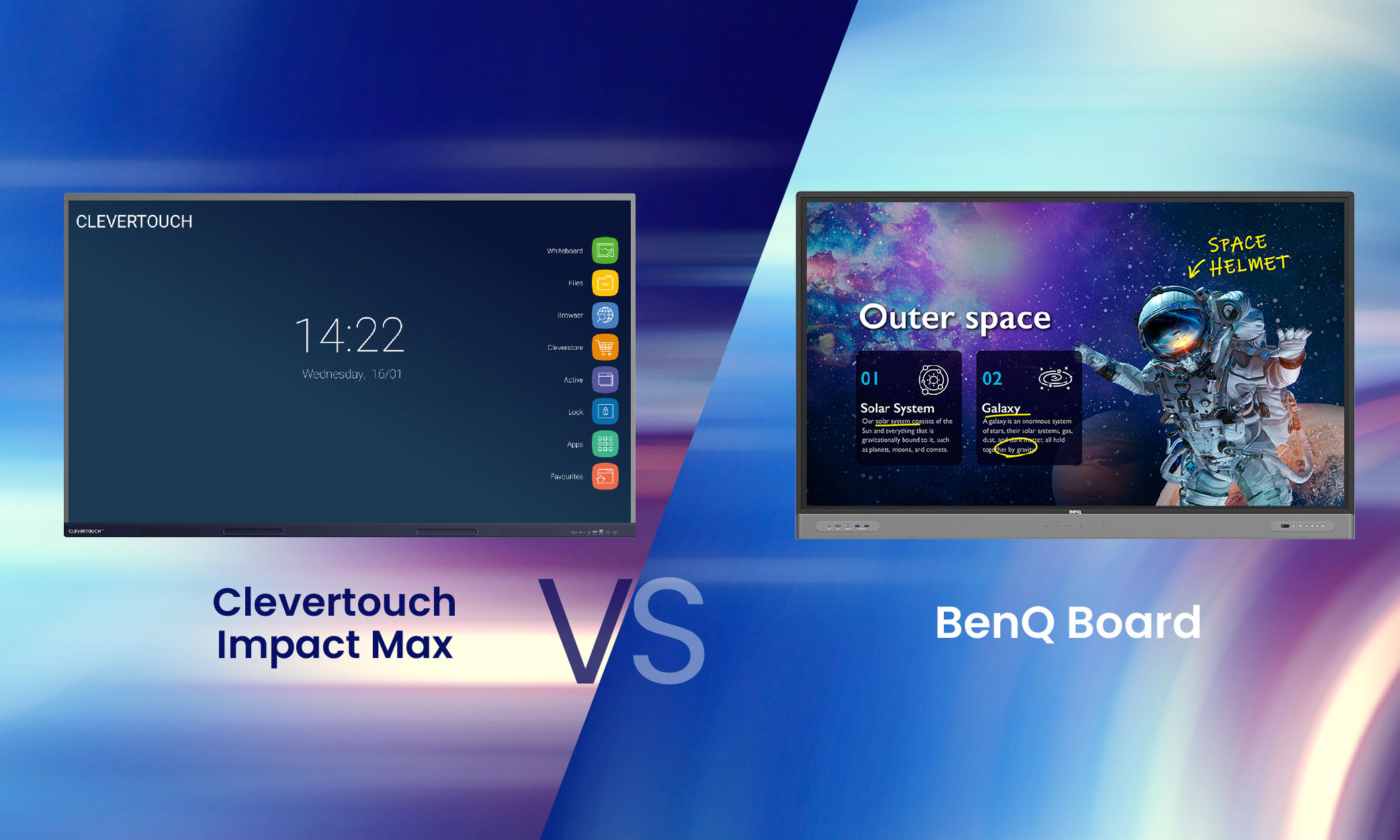 Clevertouch Impact Max vs BenQ Board