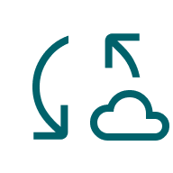 cloud services update icon