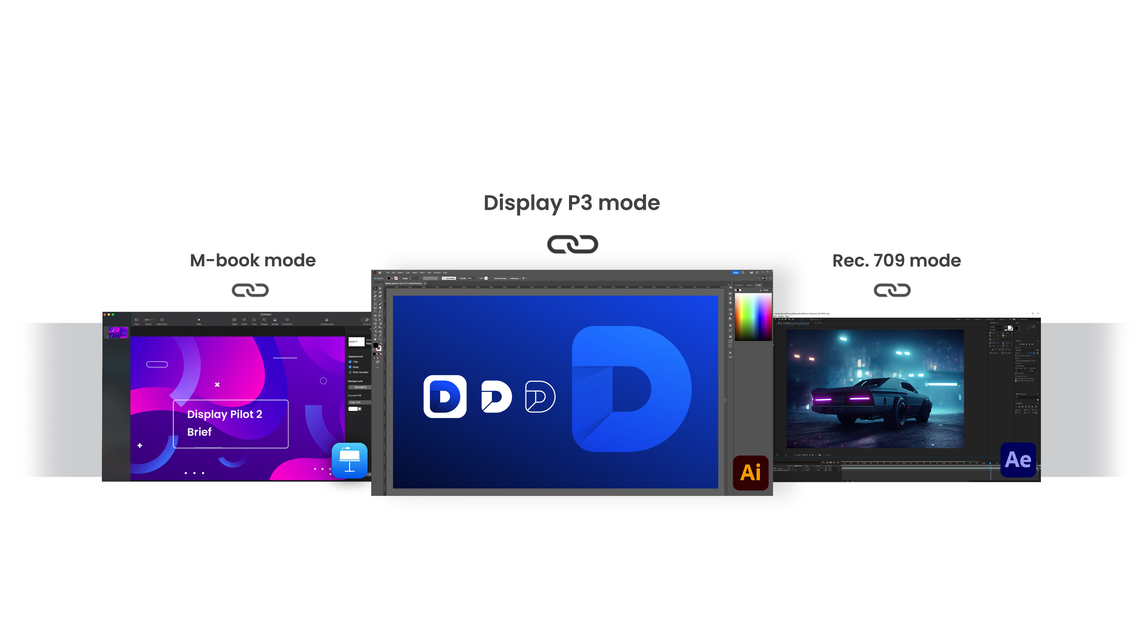 Mit BenQ Display Pilot 2 kannst du ganz einfach verschiedene Farbmodi zuweisen und deine häufig genutzten Einstellungen für verschiedene Anwendungen speichern.
