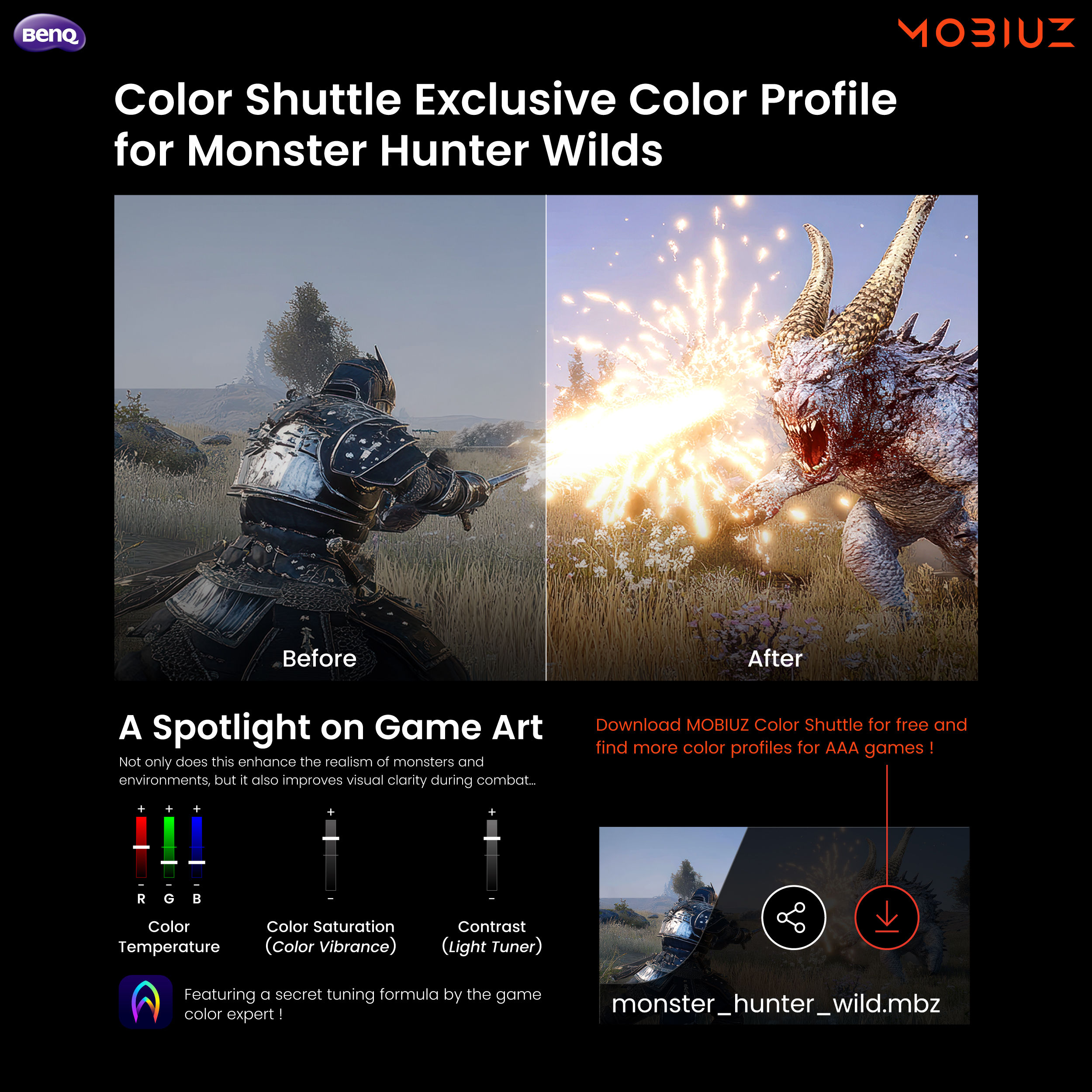 Unlock the Latest Game Art Color Profiles for the Hottest AAA Open-World Games with MOBIUZ Color Shuttle!