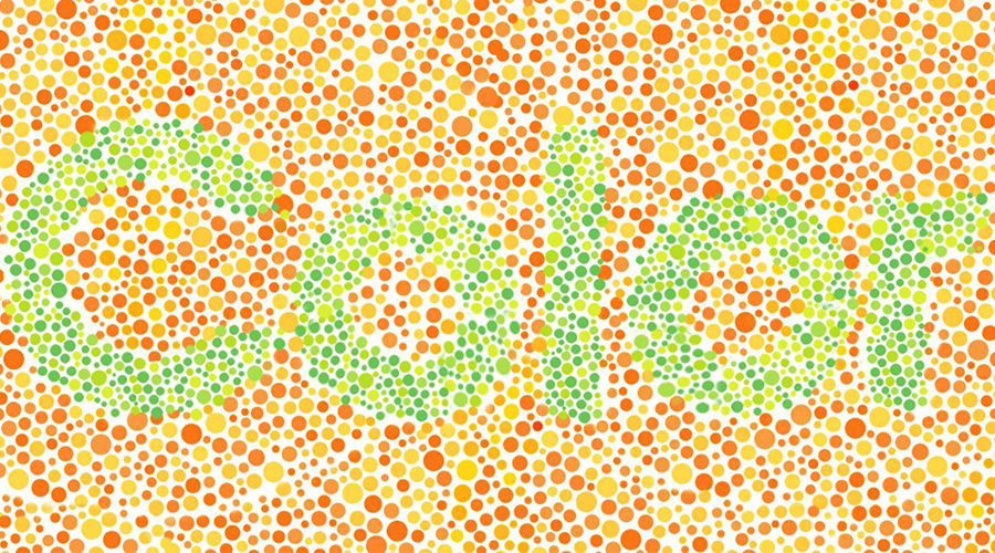 This picture can test for color-blindness.