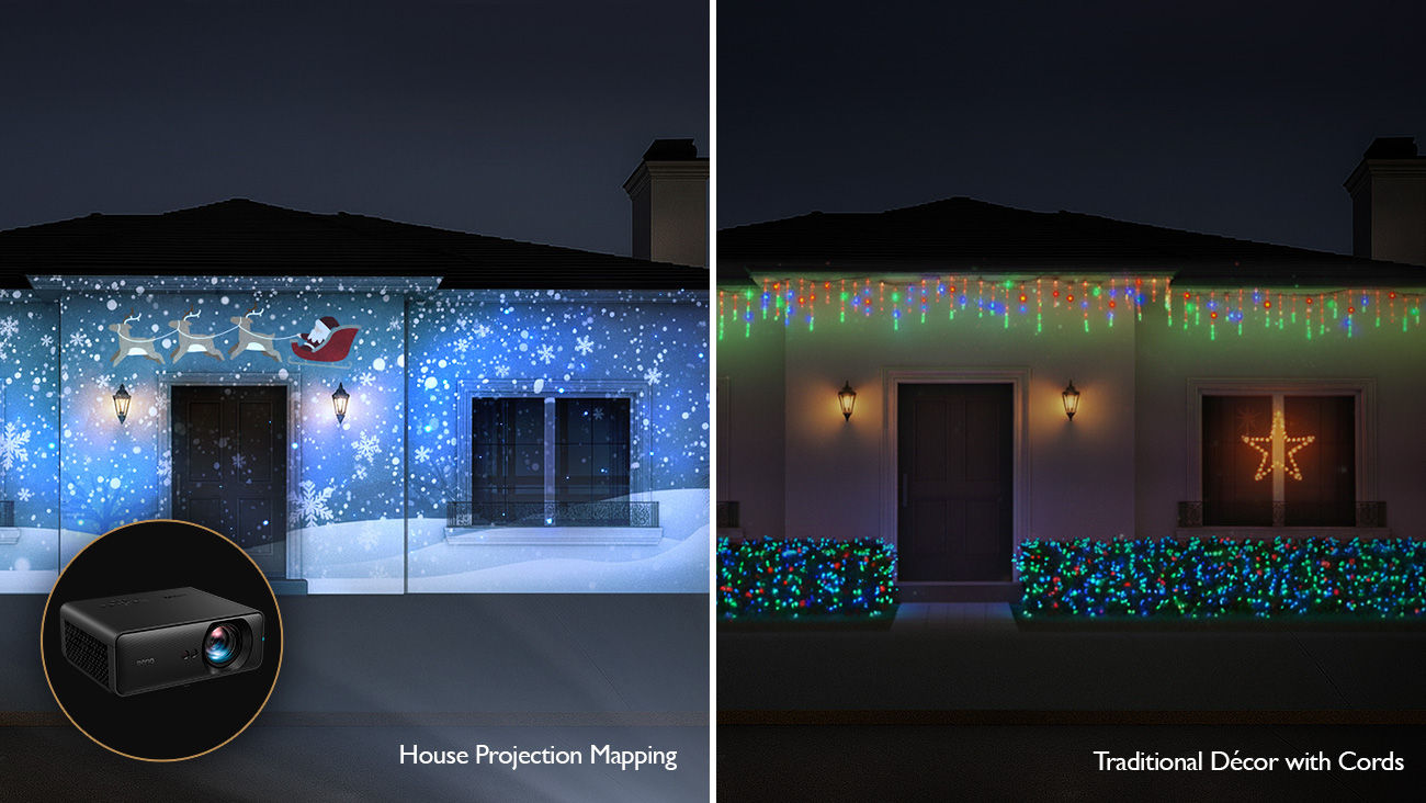 DIY Holiday House Mapping vs. Traditional Décor