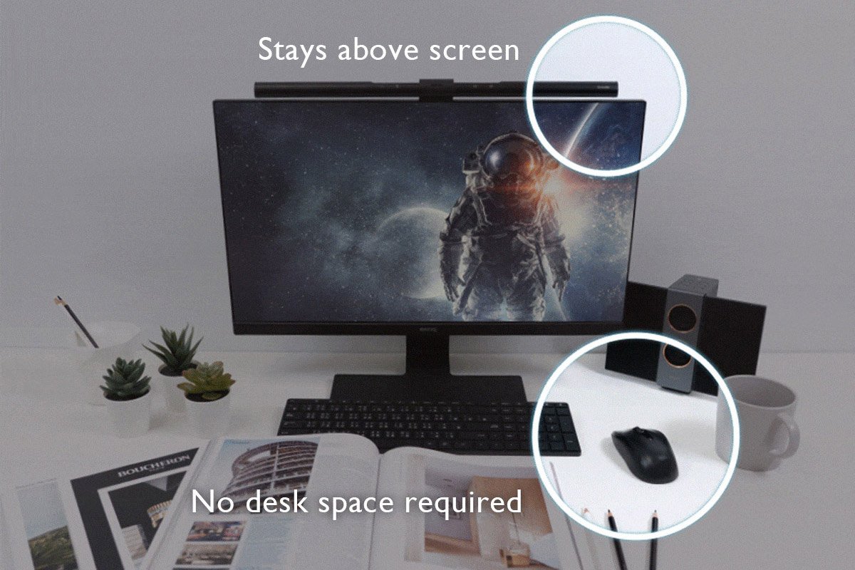 BenQ ScreenBar - No dest space required