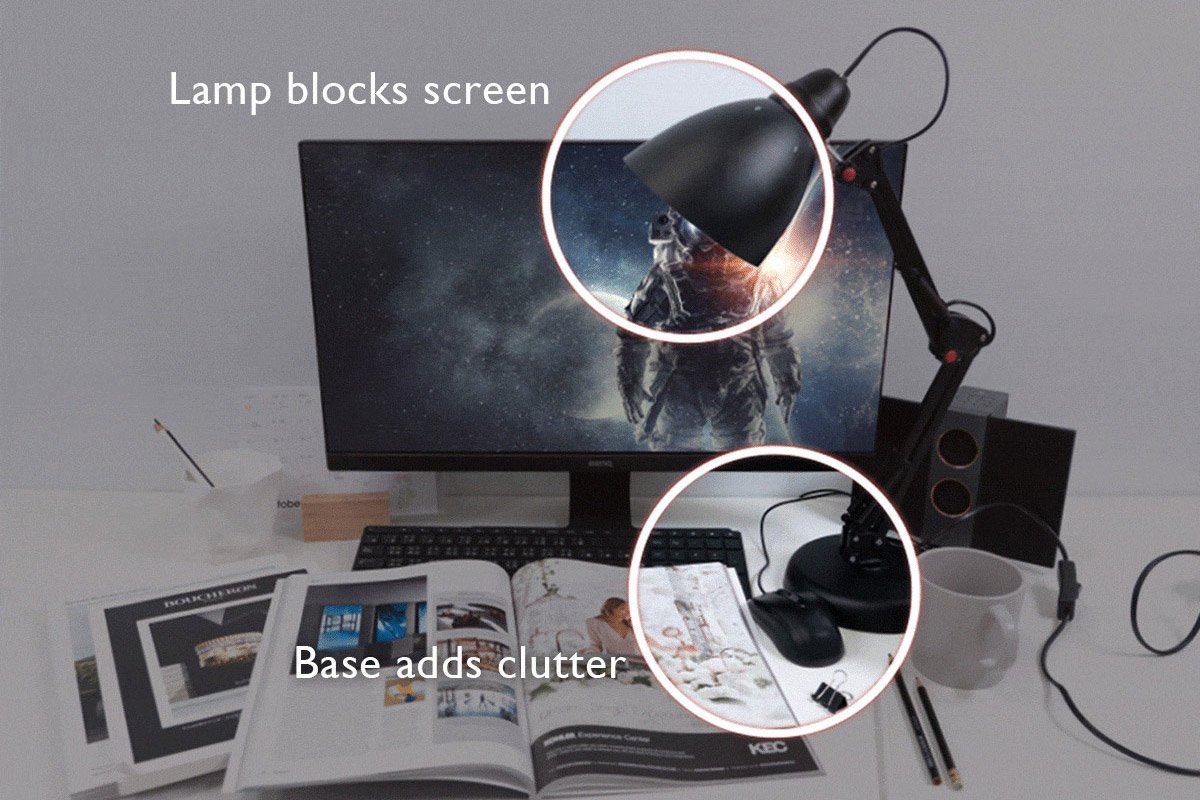 Lamp block screen