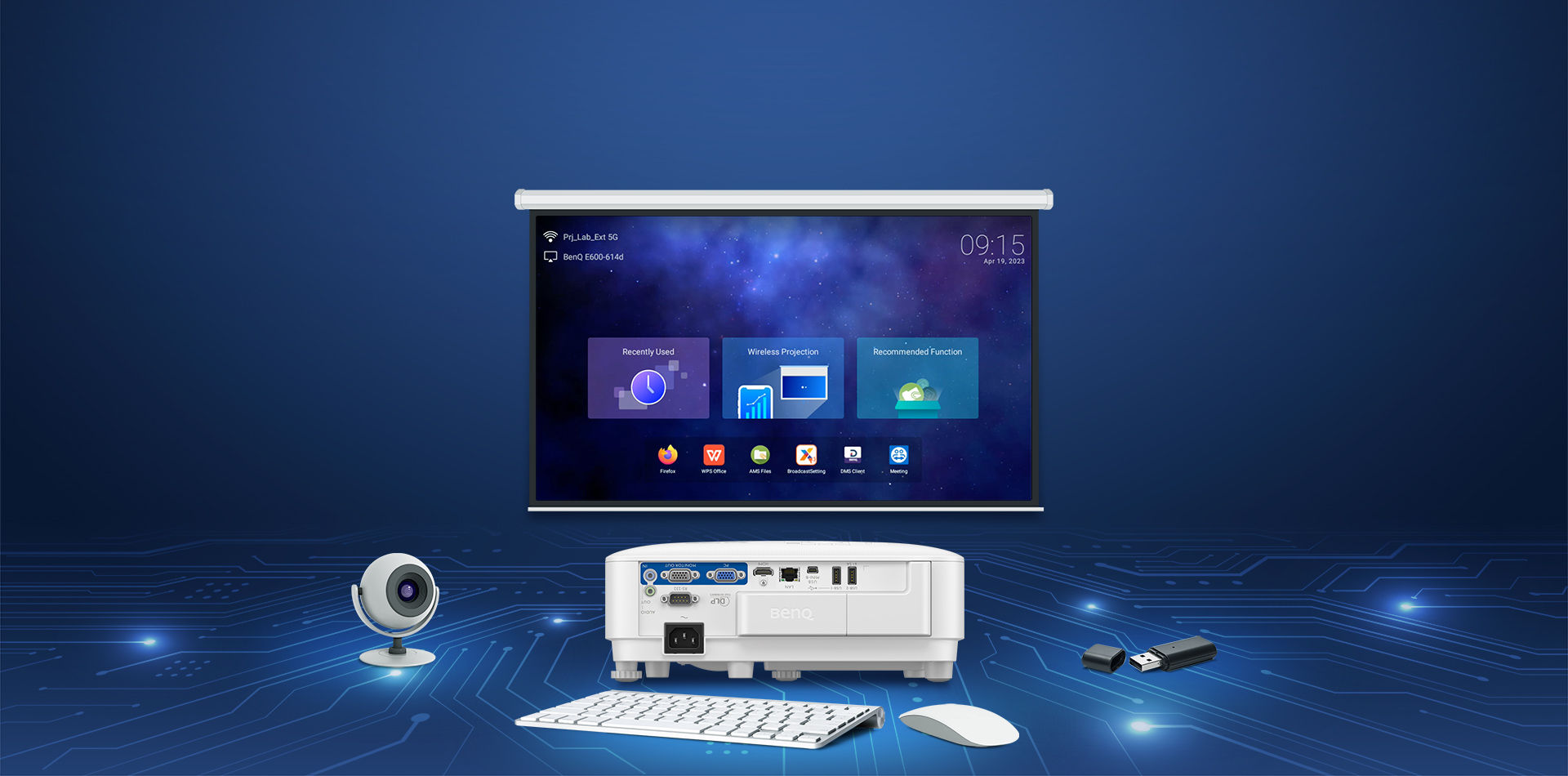 BenQ EW800ST is an all-in-one solution for all your presentation needs.No laptop necessary.