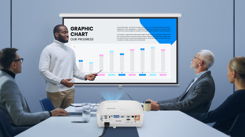MX825STH | 3500AL XGA Short Throw Network Business Projector | BenQ US