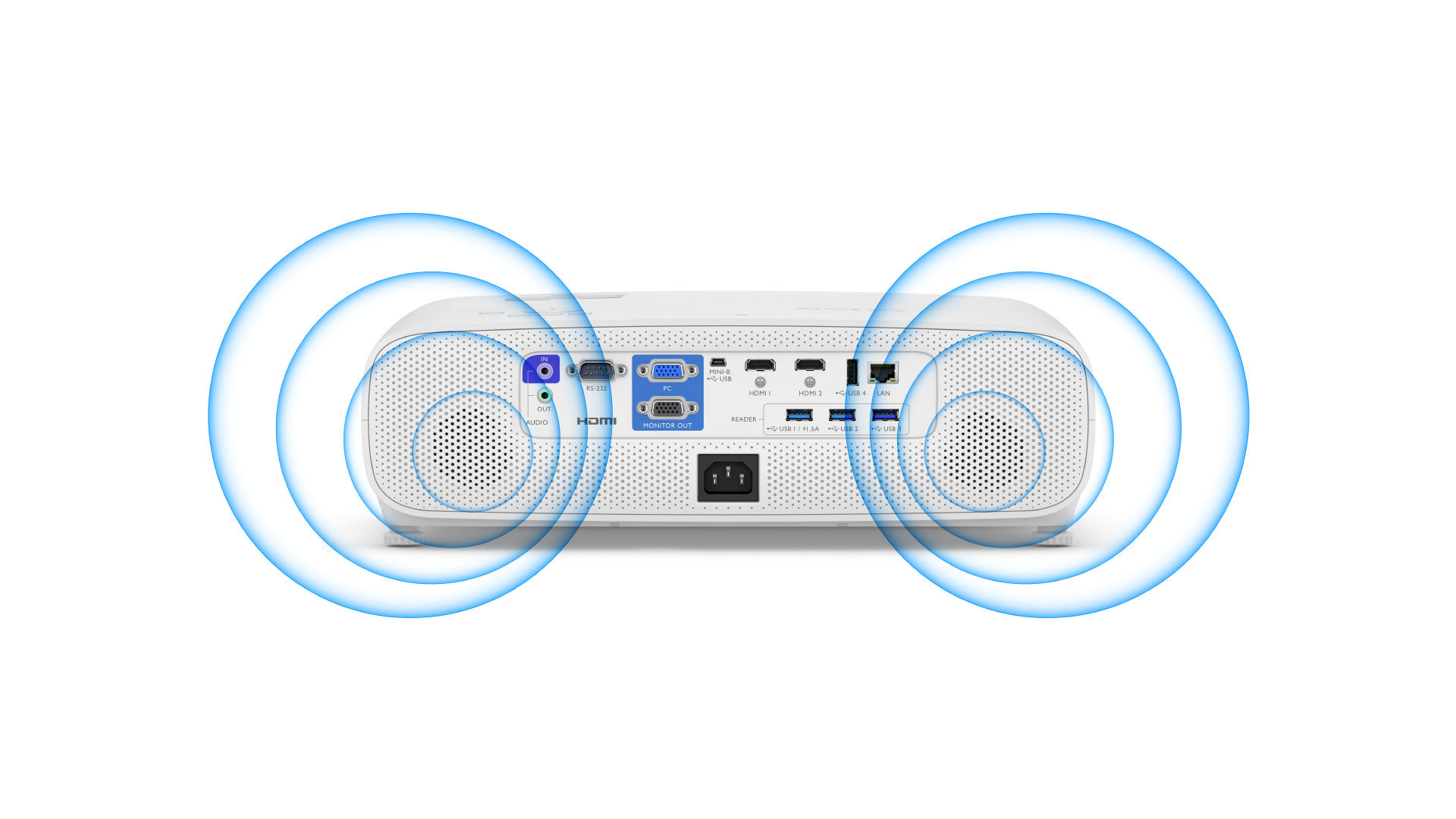 EH620 offers two 5W speakers and a voice-enhanced mode for video conferences