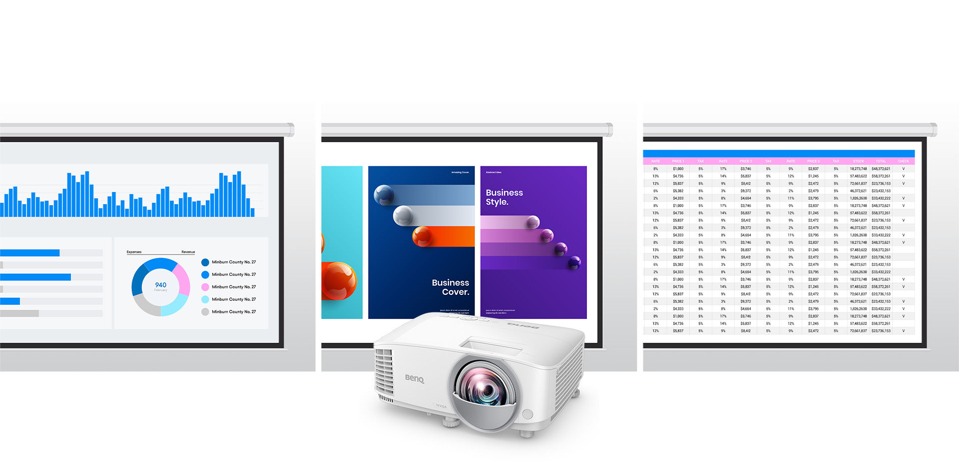 BenQ MW826STH is with unrivaled clarity, enduring color and calibrated color modes for various kinds of content