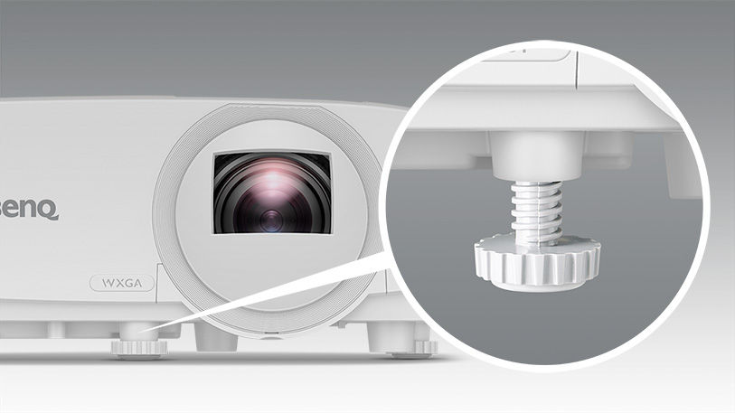 BenQ LW500ST has Retractable Adjustment Foot to enhance flexibility