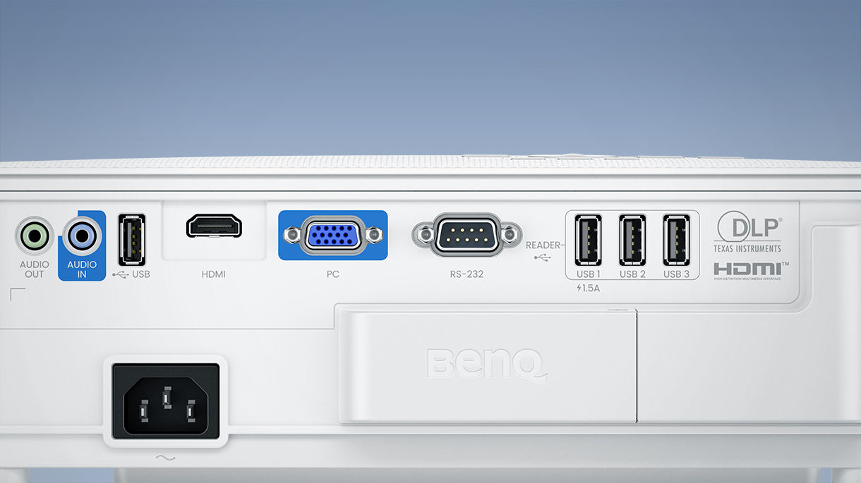 BenQ EU610ST io port is with reliable transmission and versatile connectivity