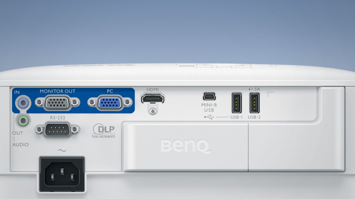 BenQ EX600 io port is with reliable transmission and versatile connectivity
