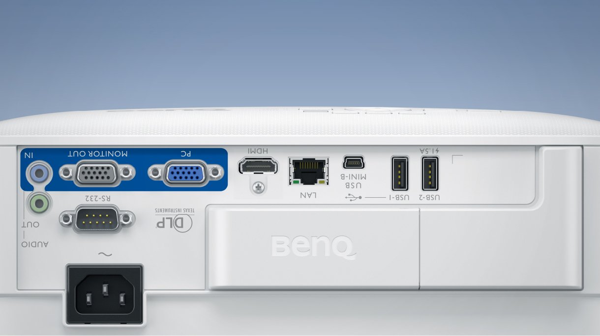 BenQ EW800ST io port is with reliable transmission and versatile connectivity