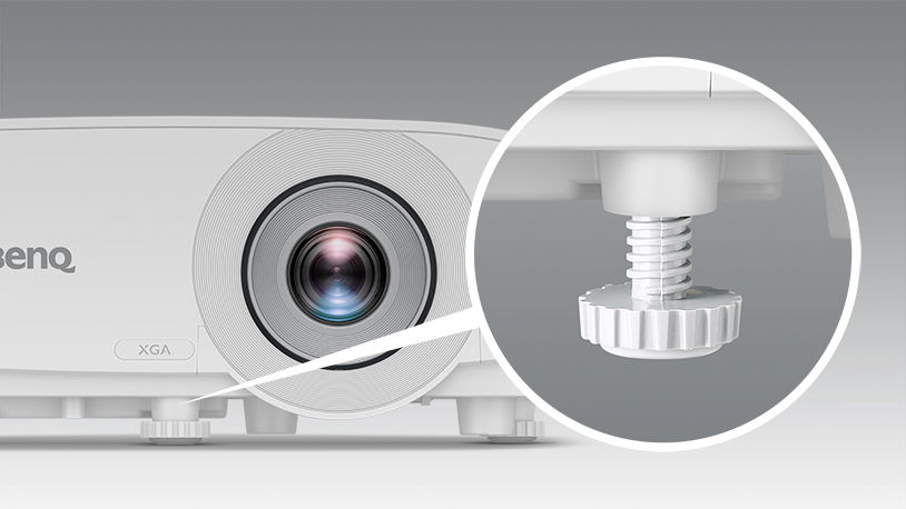 BenQ MX560 has Retractable Adjustment Foot to enhance flexibility