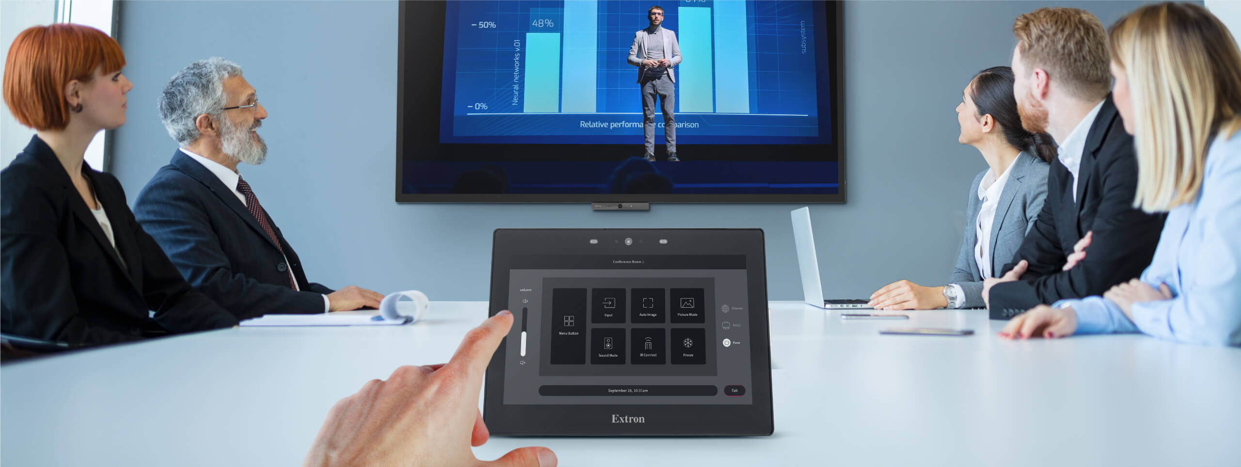 BenQ with Extron Meeting Room Control Solutions