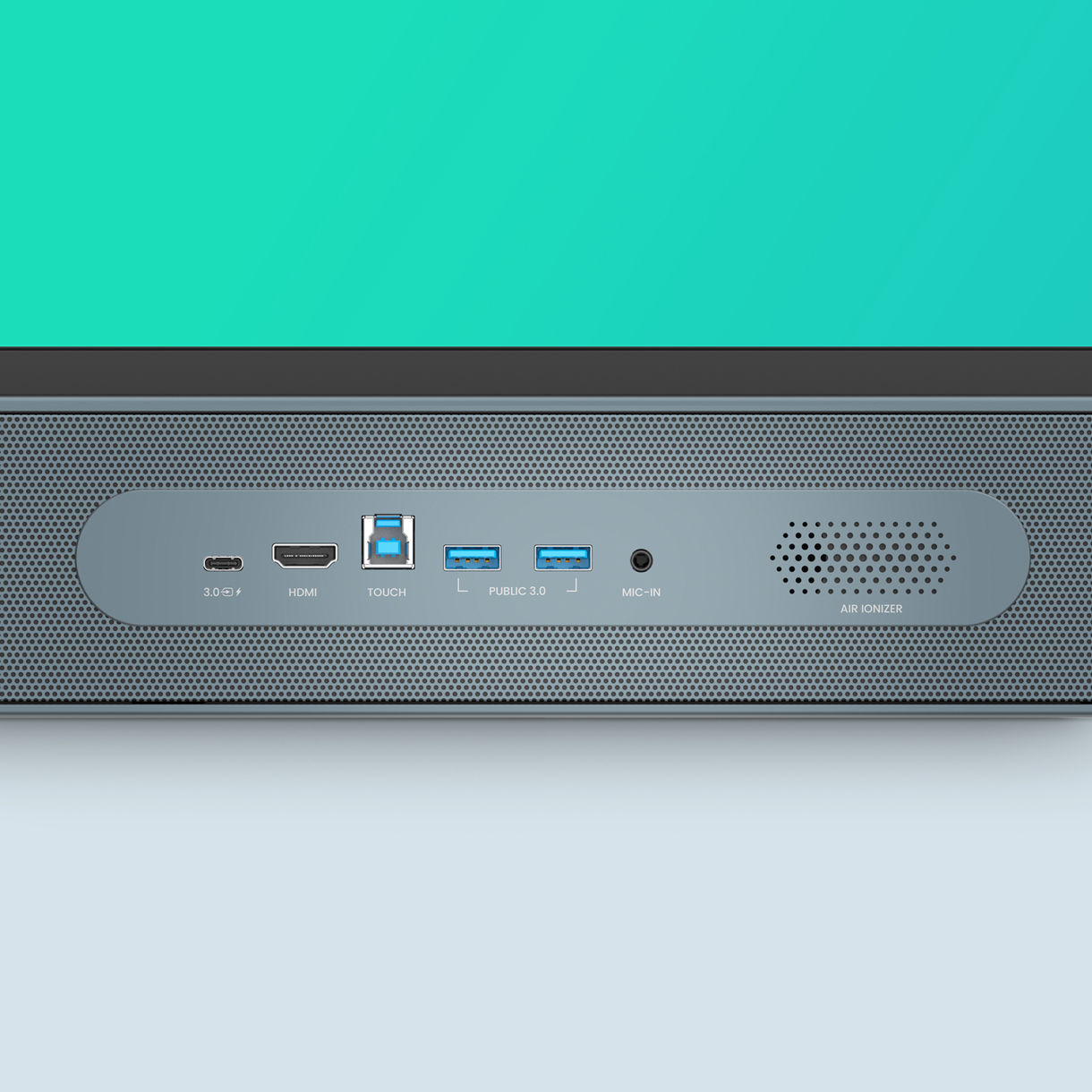 RP04 dilengkapi port USB-C 100W yang memungkinkan Anda menampilkan layar, mengisi daya perangkat, dan mengaktifkan touch back.