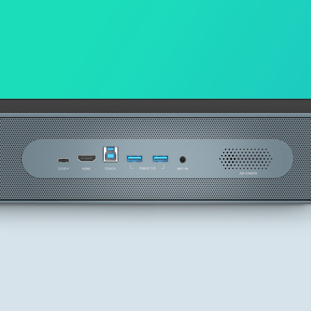 BenQ Interaktivní displej RP04 je vybaven 100W portem USB-C, který umožňuje zobrazovat obrazovky, nabíjet zařízení a povolit funkci Touchback.