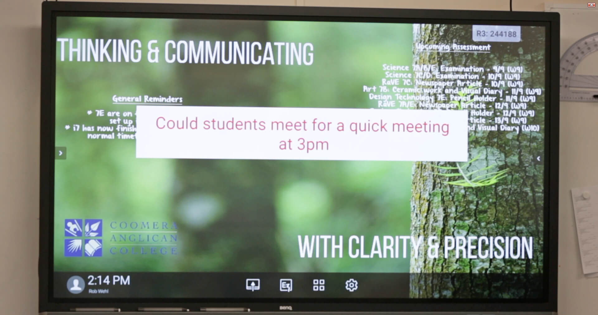 X-Sign Broadcast in Coomera Anglican College, Australia