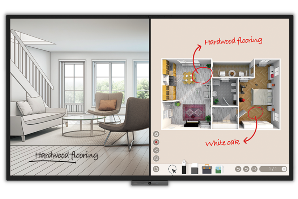 BenQ DuoBoard interactive flat panel