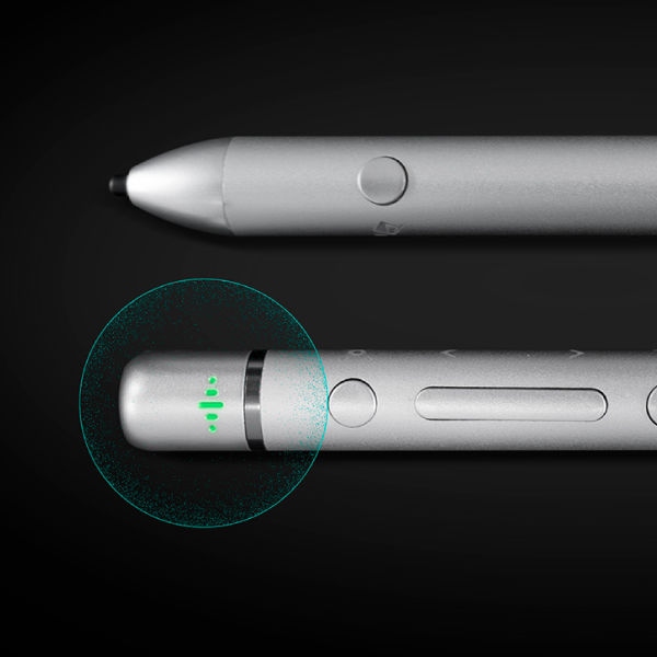 The BenQ CP05 active pen with shortcut buttons to control slides, activate Google Gemini, and launch SummarAI for an enhanced interactive display experience.