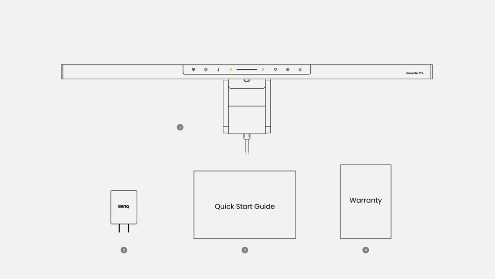 Lumină pentru monitor BenQ ScreenBar Pro | BenQ România