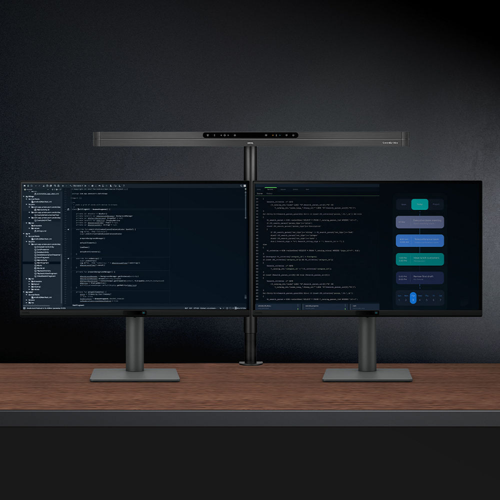 BenQ ScreenBar Max ｜デュアルディスプレイ向けモニターライト