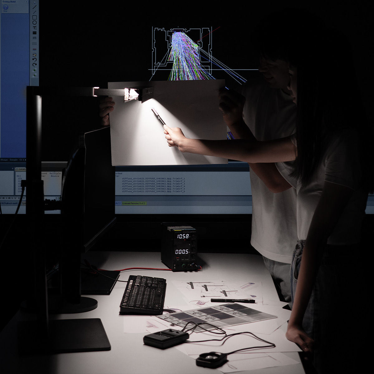 BenQ ScreenBar Max optical simulation for precision lighting