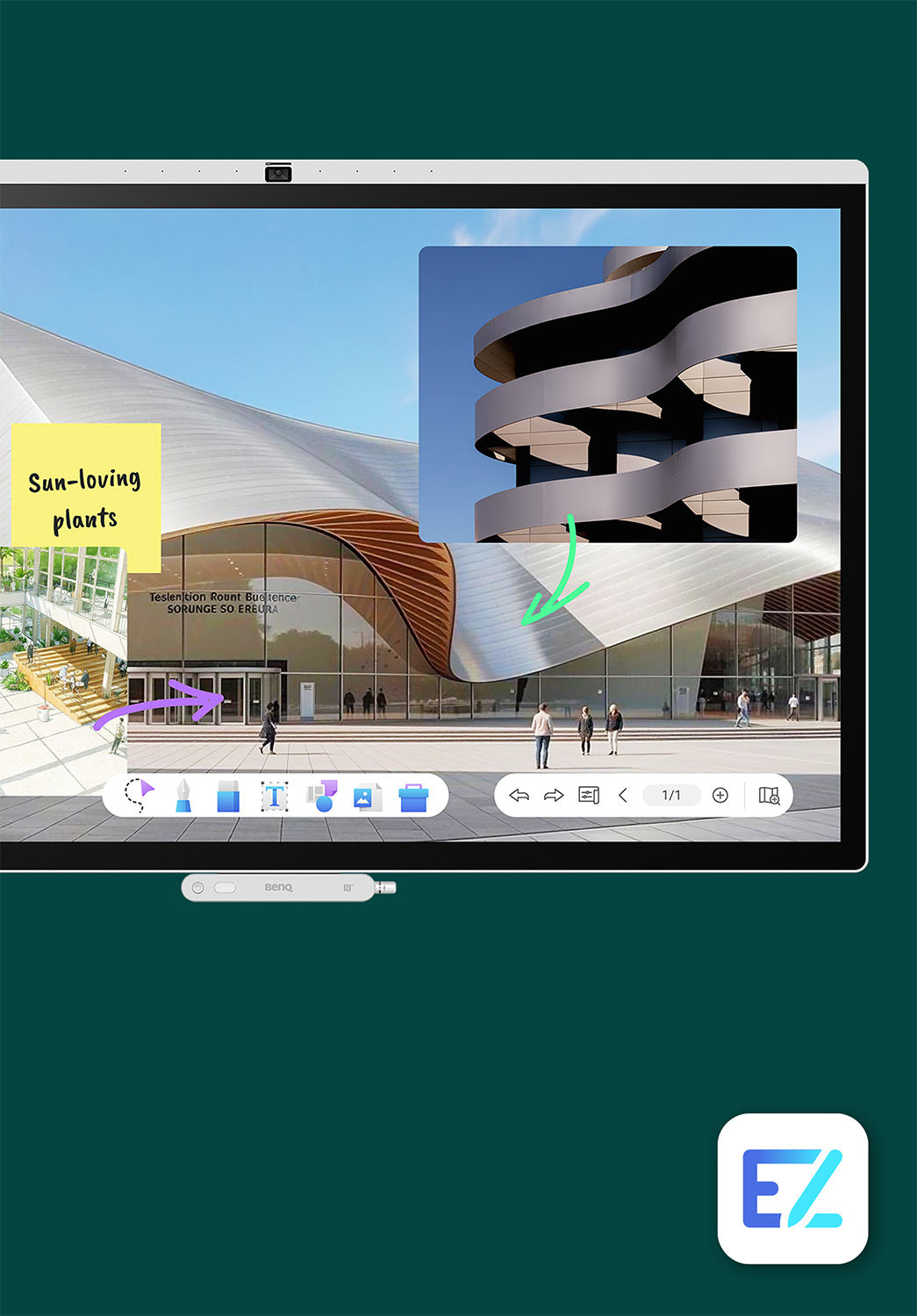 BenQ EZWrite 6, a powerful whiteboarding software to turn ideas into reality.