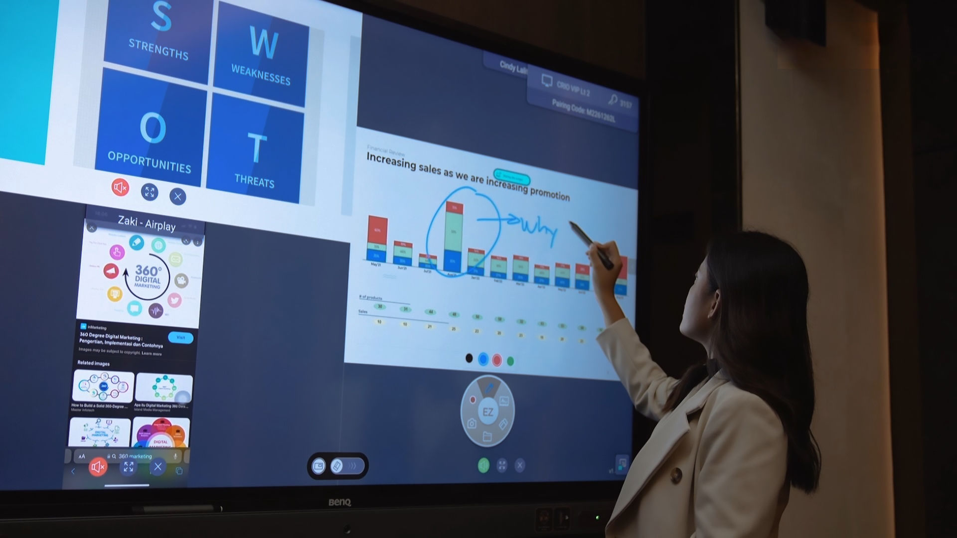 Microsoft Teams and SMART interactive displays