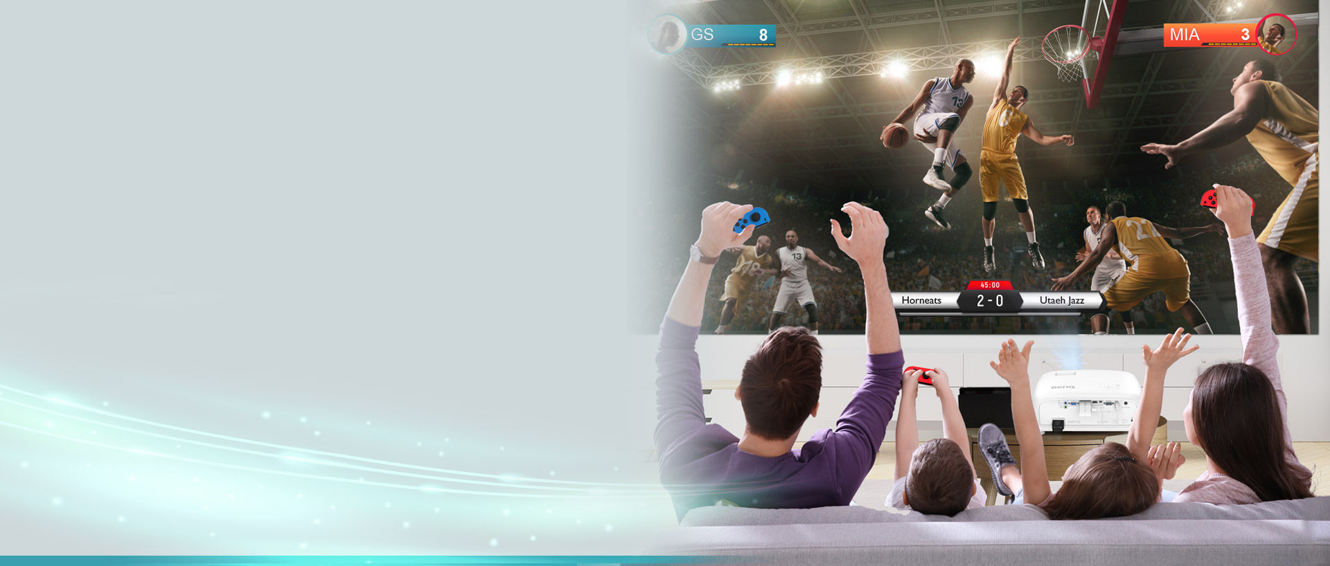 Group Fun with Gaming Projector