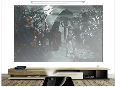BenQ's Short Throw Projector for home W1210ST offers two custom gaming modes that fine tune contrast and saturation of images according to ambient lighting.