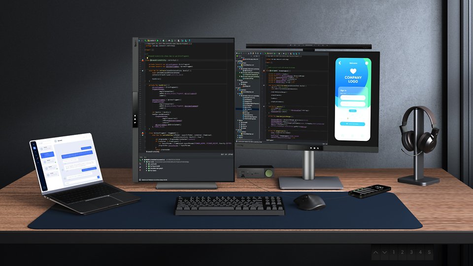 BenQ RD280UG'nin USB Type-C üzerinden Çoklu Akış Aktarımı özelliğiyle görüş alanınızı genişletin. Tek bir 90W kablo ile görselleri, verileri ve şarjı aynı anda, sorunsuz ve zahmetsizce yönetebilirsiniz.