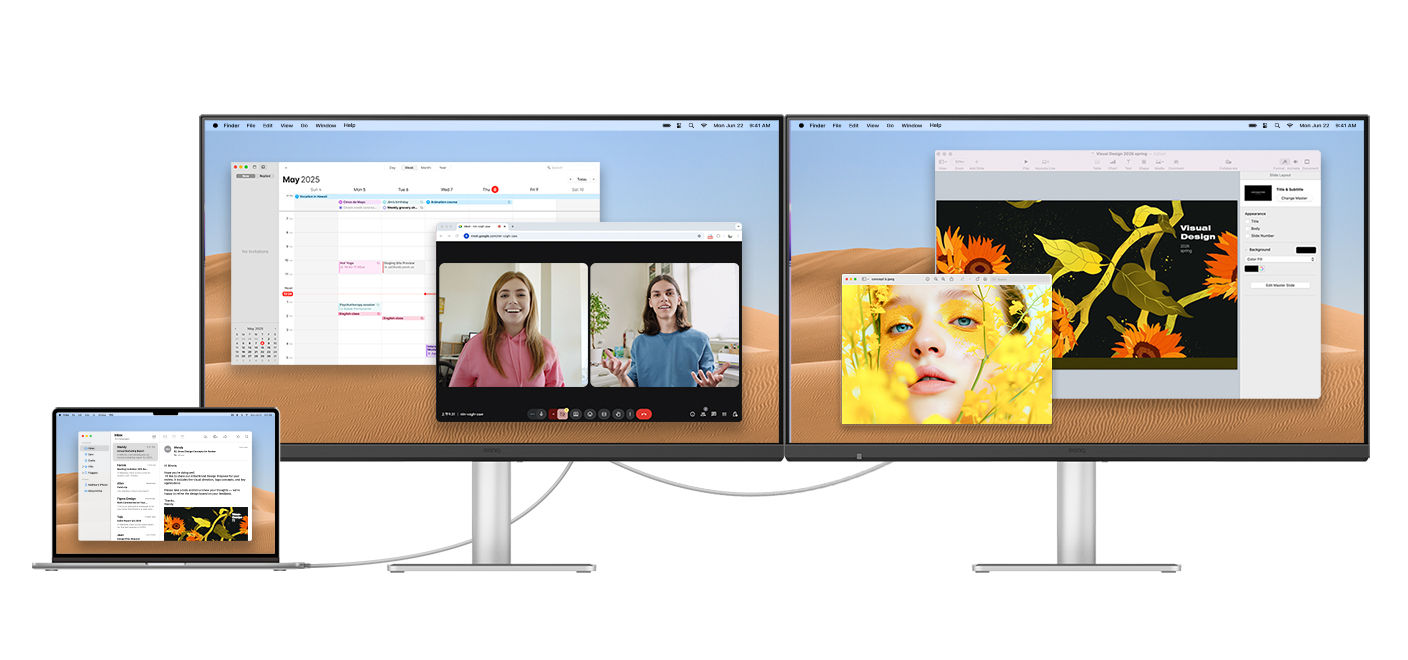 usb-c monitor daisy chain macbook