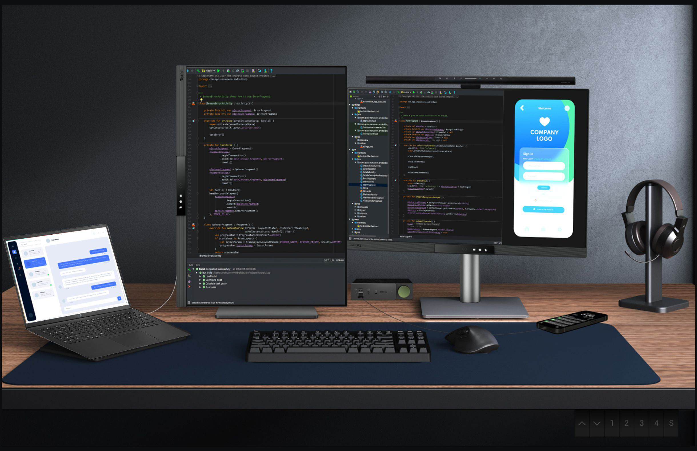 Expand your view with BenQ RD280UG's Multi-Stream Transport via USB Type-C. A single 90W cable handles visuals, data, and charging simultaneously—streamlined and effortless.