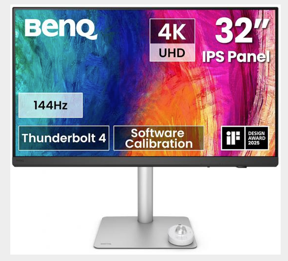 PD3226G｜32" 4K BenQ monitor pro návrháře 144 Hz