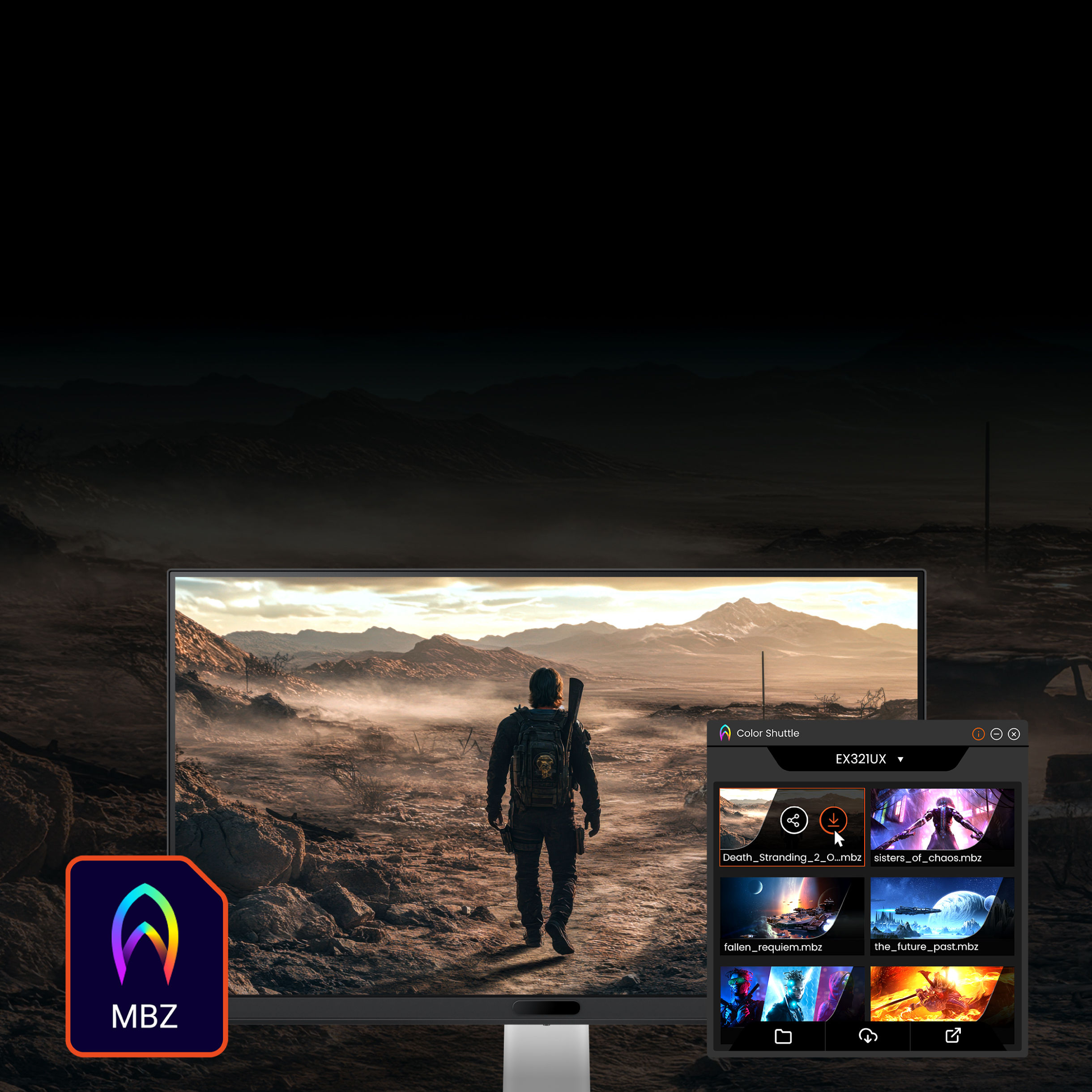 Death Stranding 2 Color Preset for MOBIUZ Color Shuttle