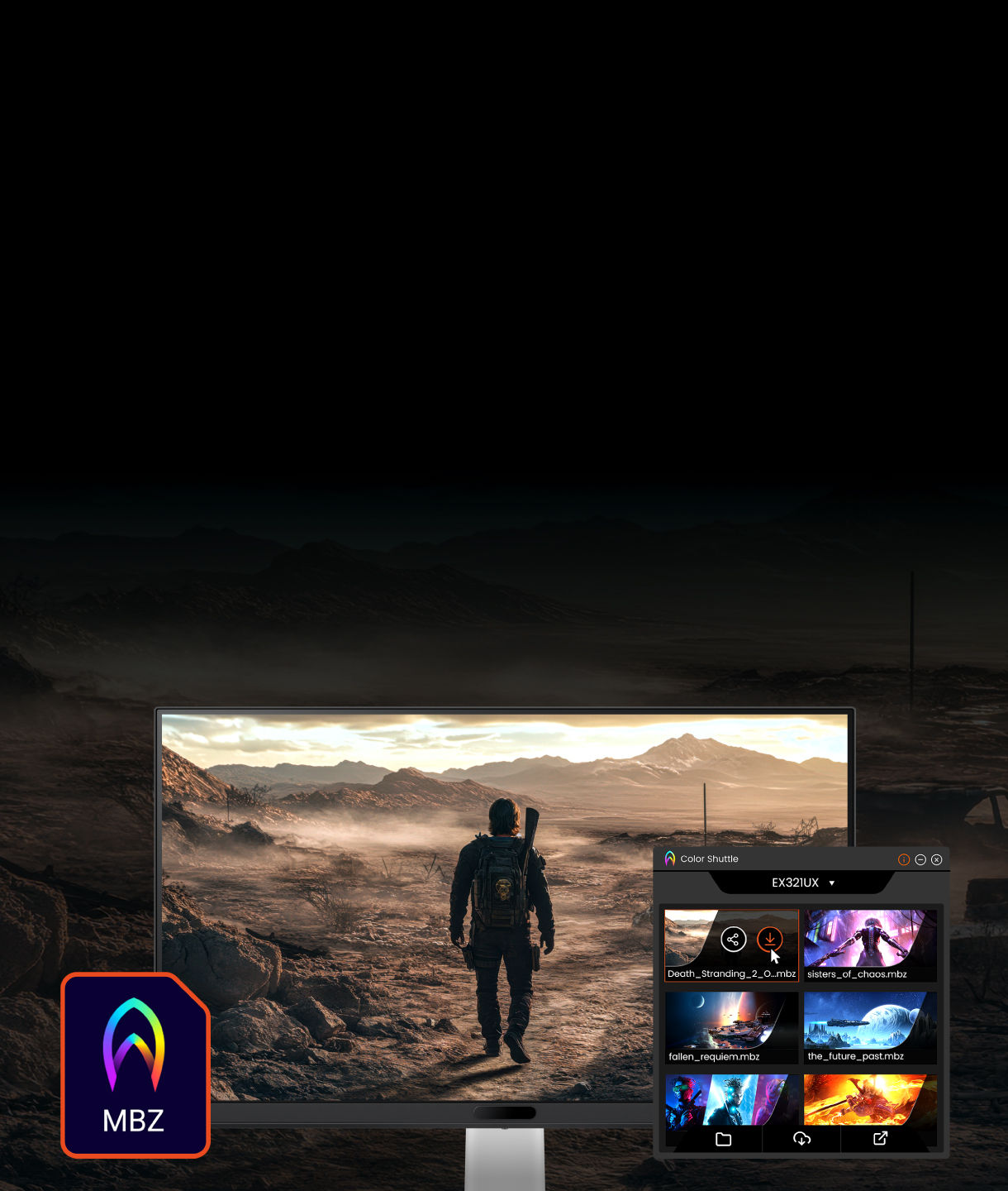 Death Stranding 2 Color Preset for MOBIUZ Color Shuttle