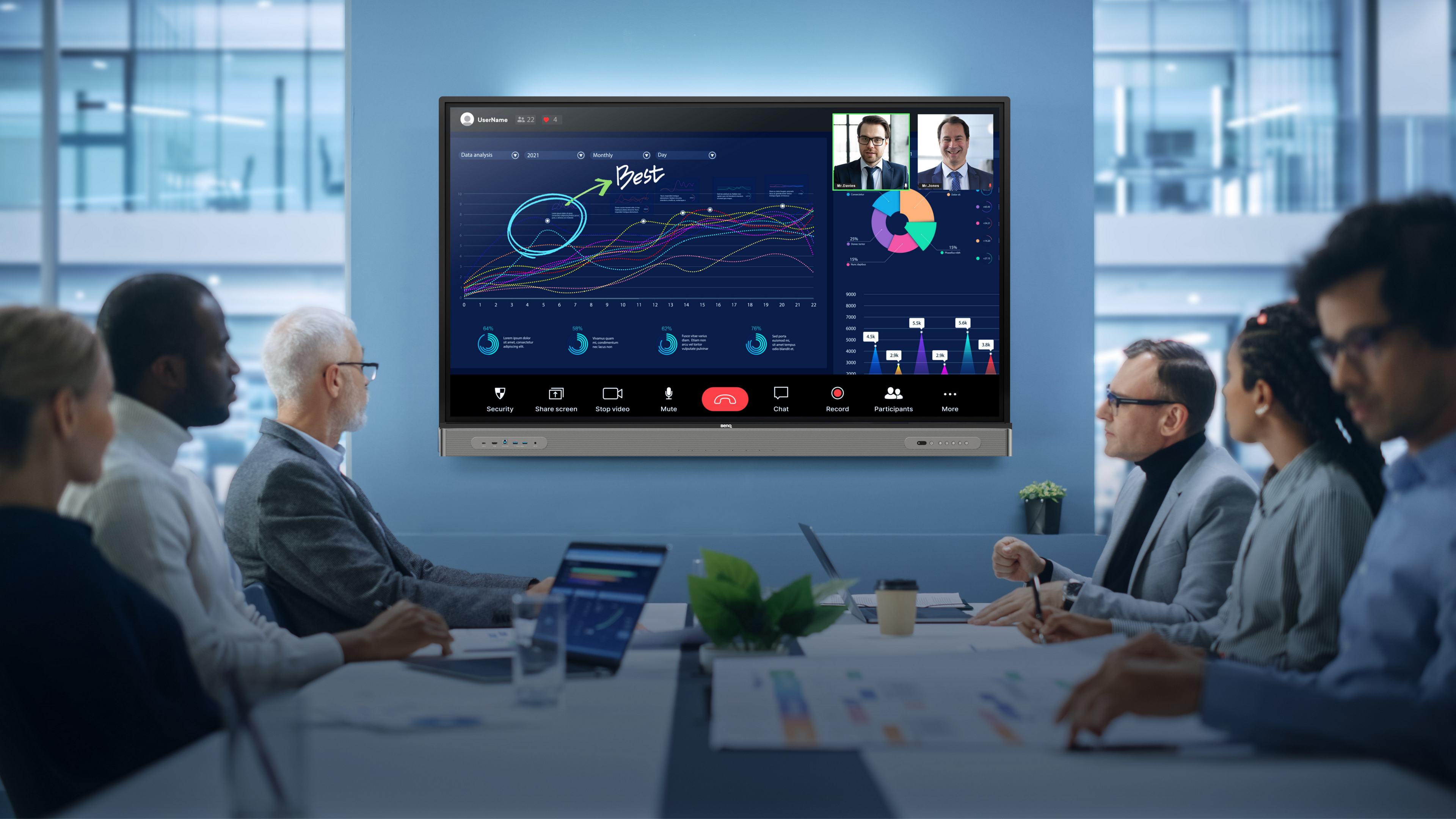 Upgrade workspaces with BenQ corporate interactive display