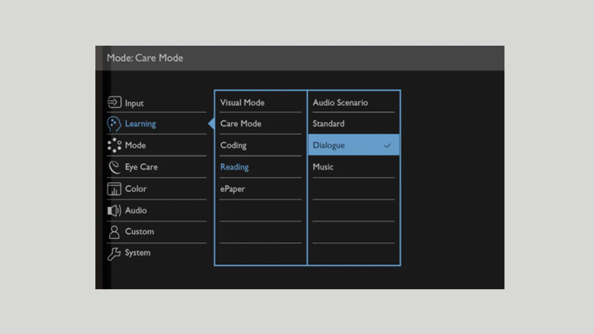 benq GW2485TC's 2W Stereos with Dialogue mode