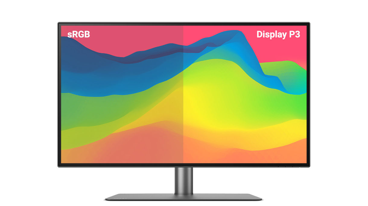 Monitor esterno a colori P3 per MacBook Pro