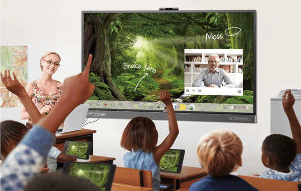 BenQ RP7502 is designed for blended learning with EZWrite Live online whiteboarding solution