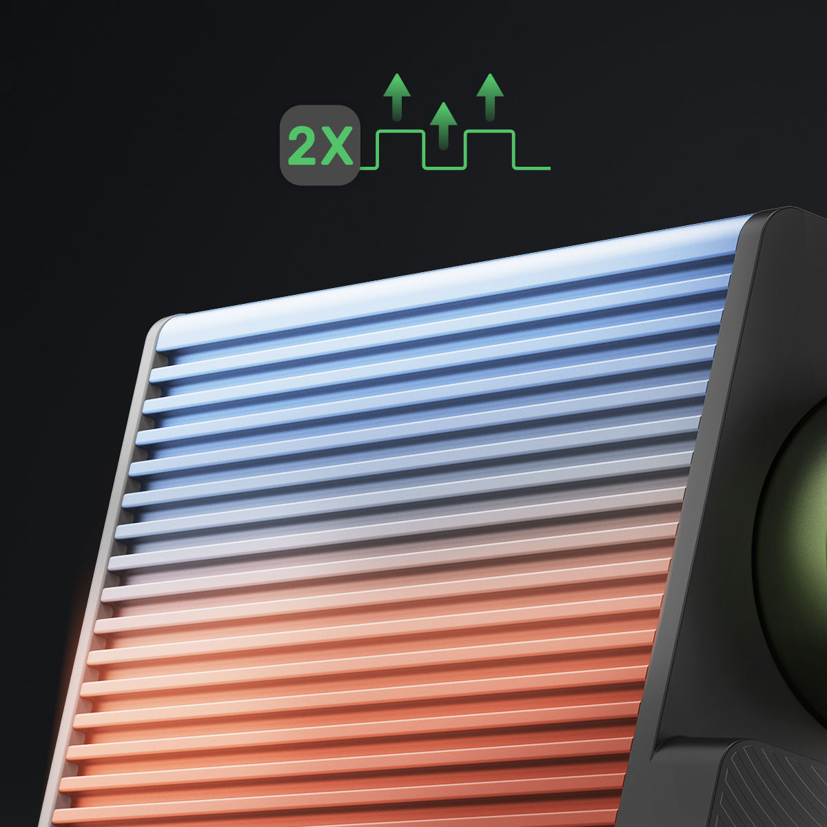 benq dock dp1310 becreatus has the alumium alloy grilled design for 2 times fast cooling