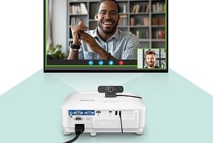 DVY21 webcam is easy to use on BenQ Smart Projector EH600. 