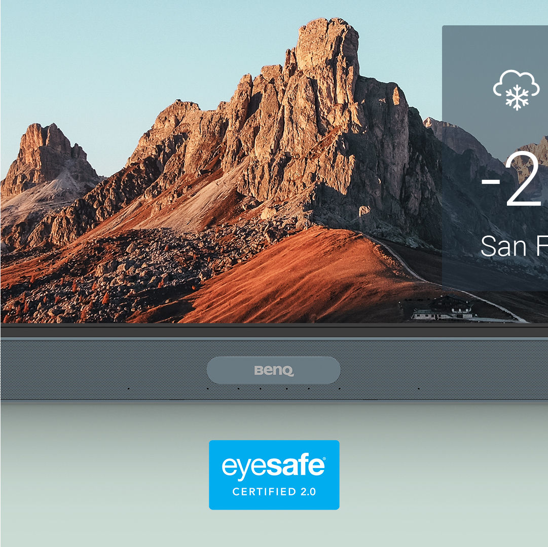 BenQ Board Eyesafe Certified 2.0 screens protect against blue light