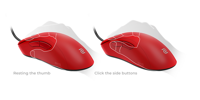 ZOWIE EC2 RED V2 Asymmetrical Ergonomic eSports Gaming Mouse