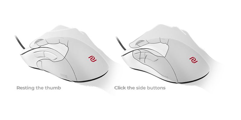 ZOWIE EC2 WHITE V2 Asymmetrical Ergonomic eSports Gaming Mouse 