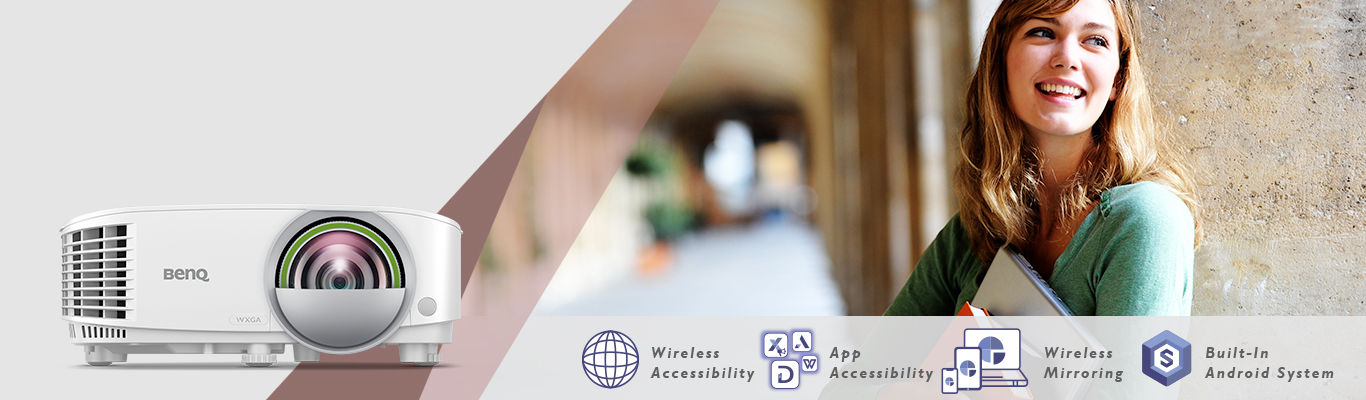 Med BenQs trådlösa smart projektor slipper du onödiga sladdar 