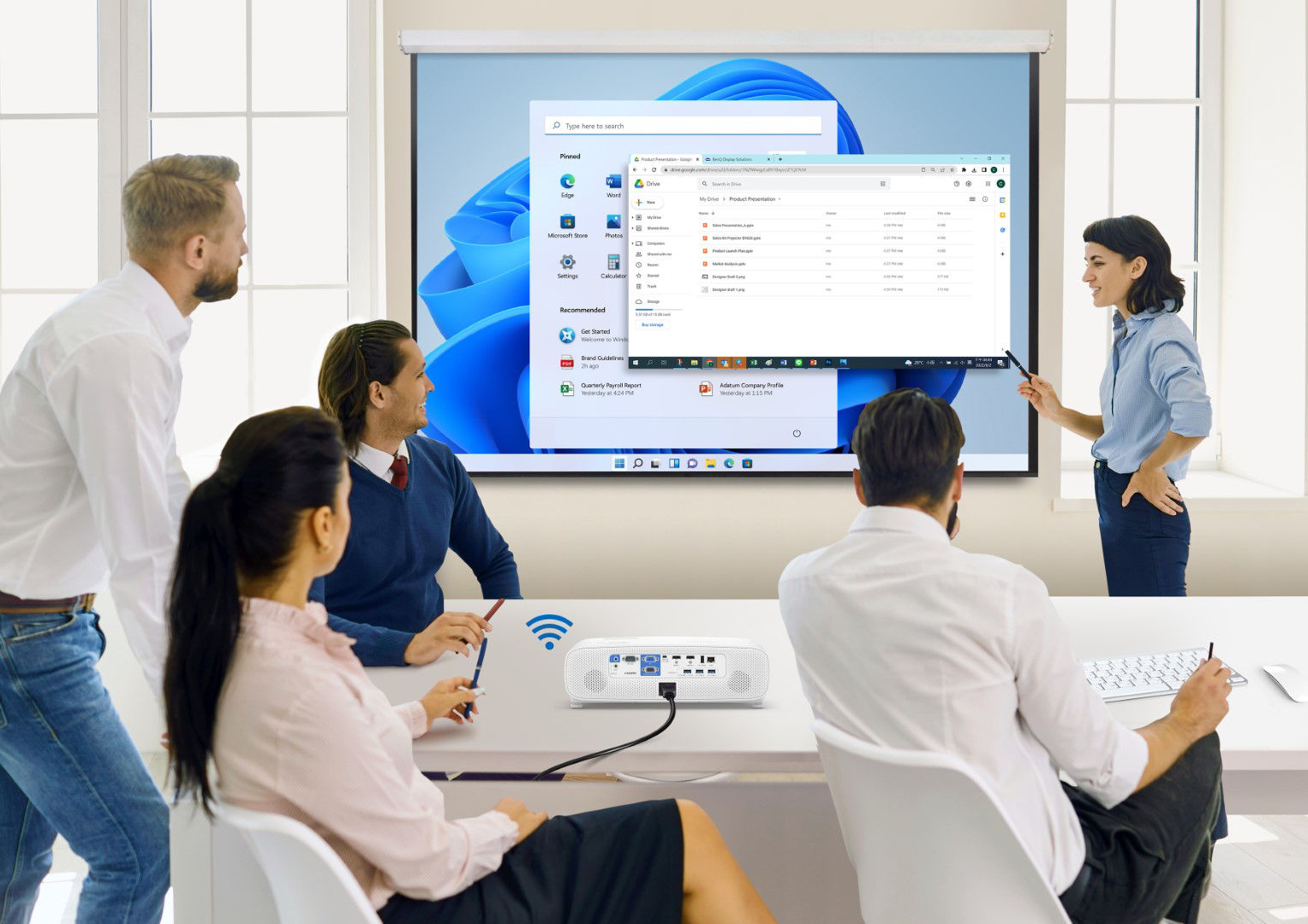 BenQ EH620 Smart Projector is an Integrated hub to start your cloud meeting instantly