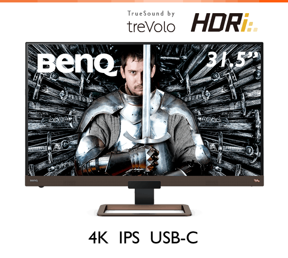 BenQ 4K Gaming Monitor EW3280U leverages 4K UHD IPS panel with HDRi and trevolo speakers to deliver immersive multimedia experience. 